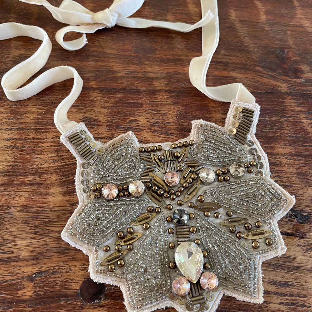 LAST CHANCE BEFORE DONATION! Noonday Collection Art Deco Bib Style Necklace
